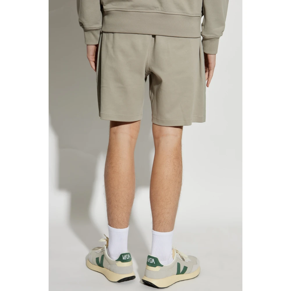 Moose Knuckles Shorts met logo Gray Heren