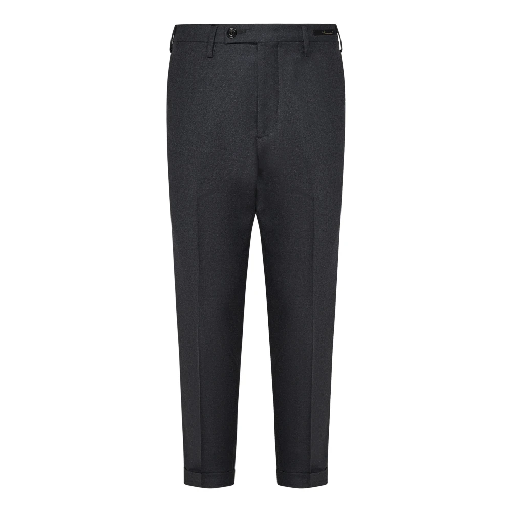 Michael Coal Grijze Slim-Fit Wollen Broek Gray Heren