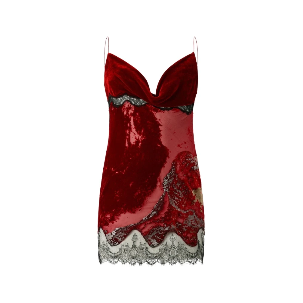 Roberto Cavalli Red Vwt135vl066 Mini Dress - Female - Party Dresses - Xs - Dresses