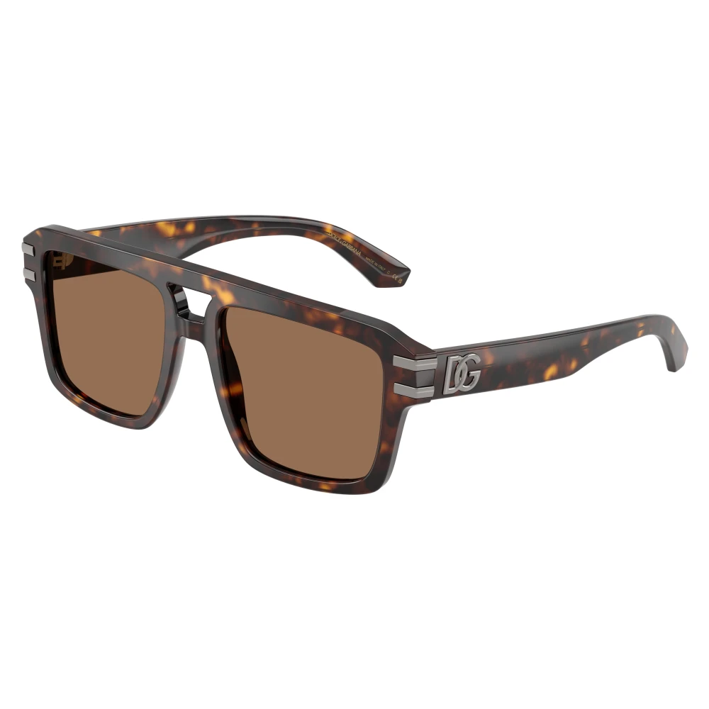 Dolce & Gabbana Brown Dg4562 502/73 Man Sunglasses Acetate Turtle Pilot Normal - Image 2