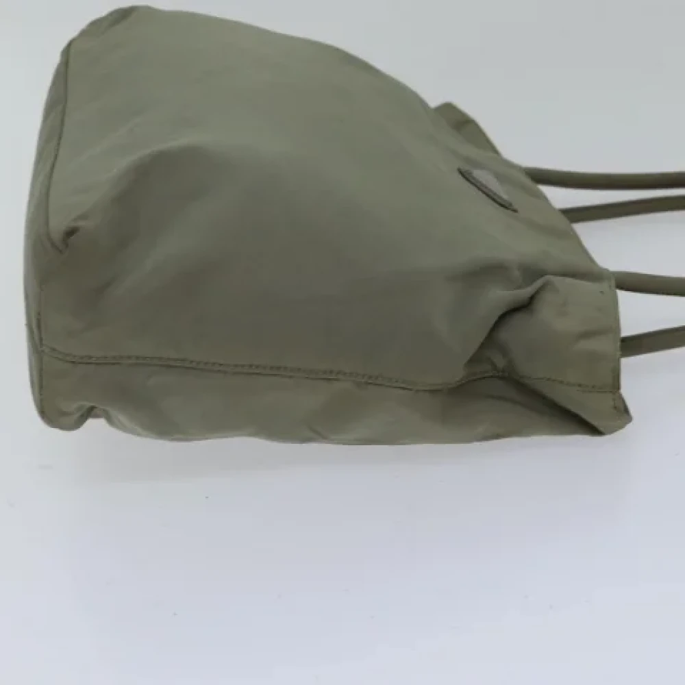 Prada Vintage Pre-owned Nylon totes Beige Dames
