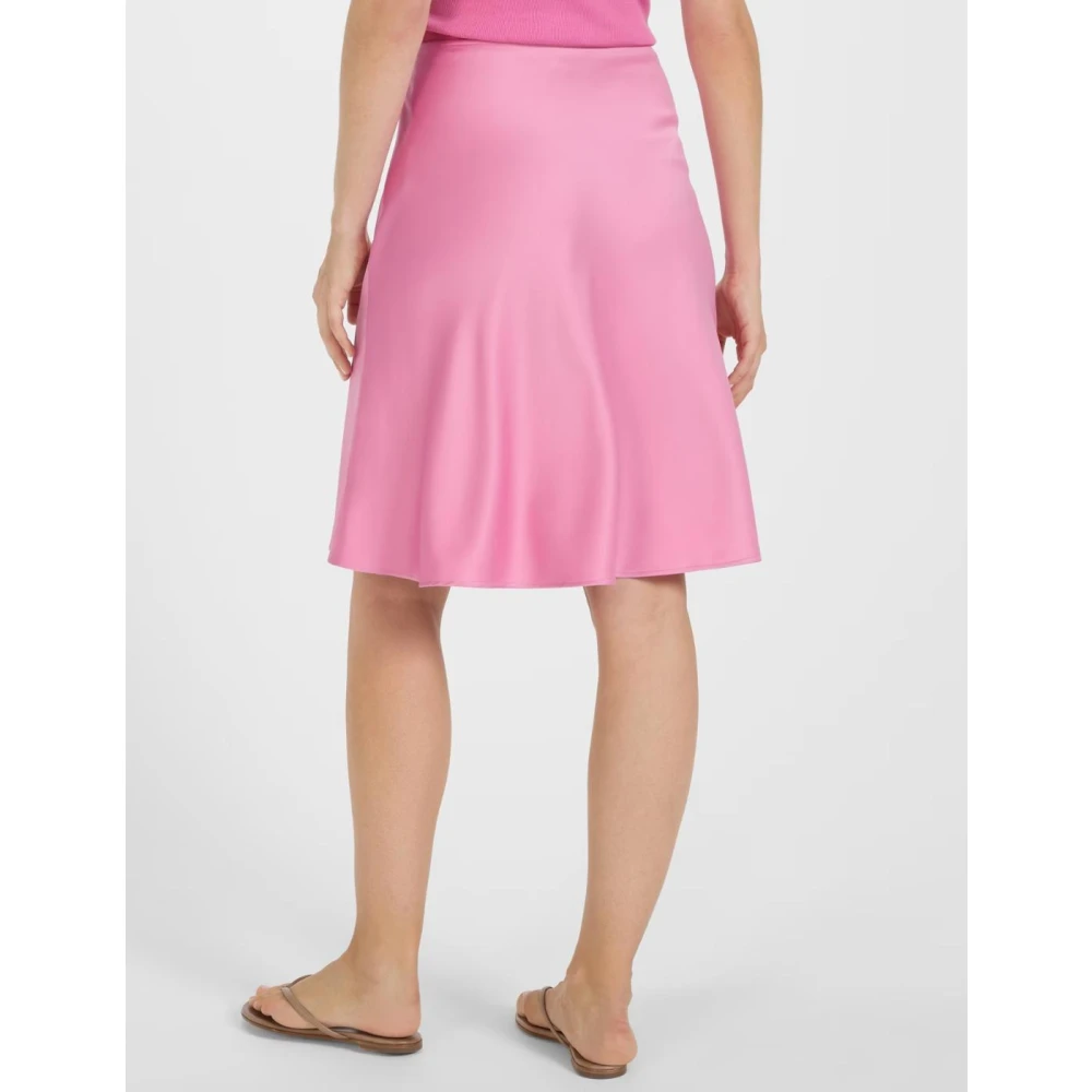 Juvia Satijnen Rok in Roze Pink Dames