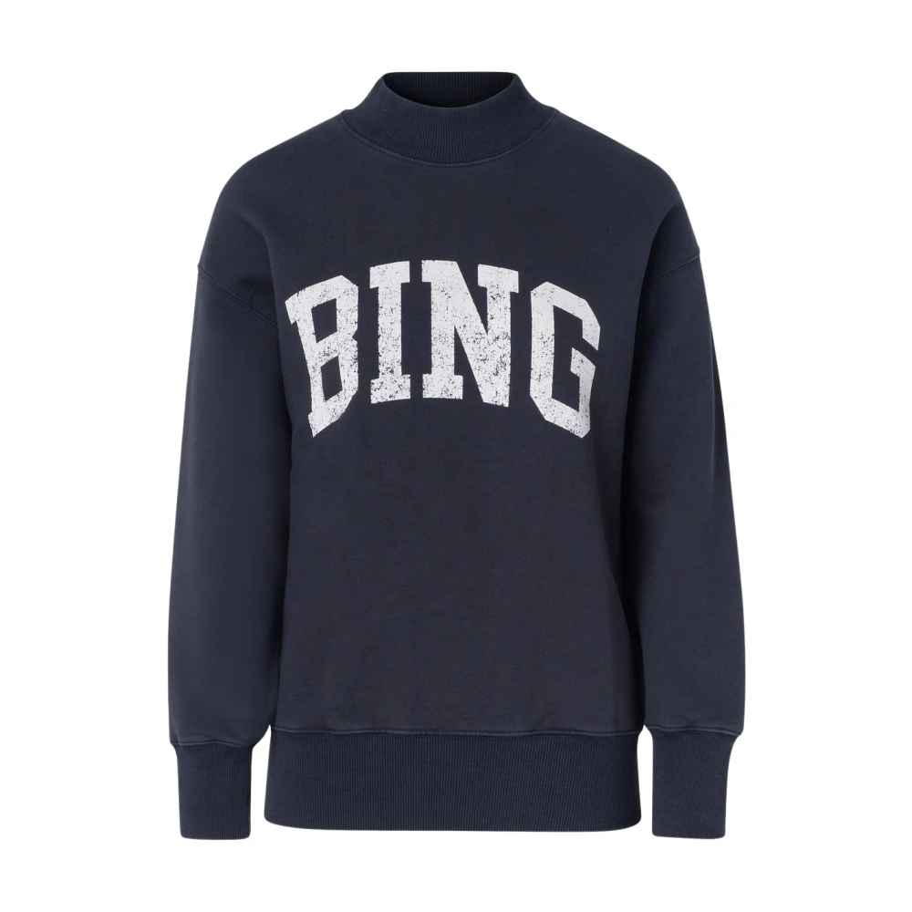 Anine Bing Navy Sweatshirt Bradie Bing Style Blue Dames