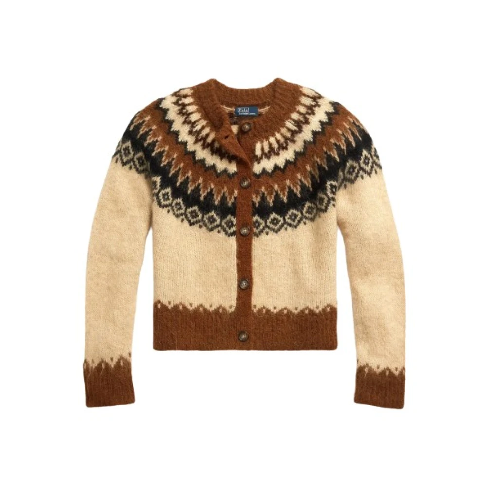 Polo Ralph Lauren Fairisle Jacquard Wol Alpaca Vest Multicolor Dames