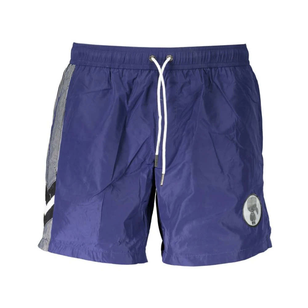Karl Lagerfeld Men's Blue Medium Sea Boxer - Beachwear - S - Swimwear