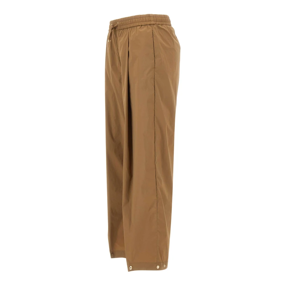 Herno Straight Trousers Brown Dames