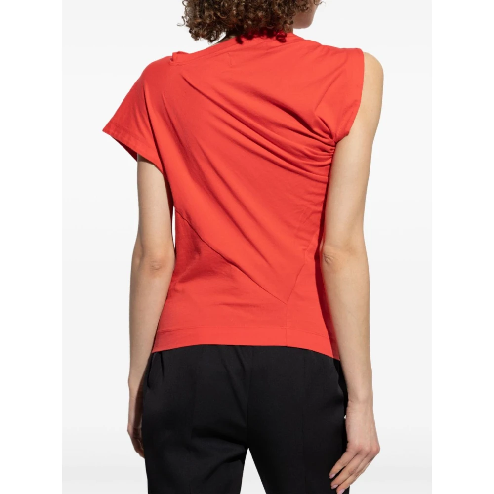 Vivienne Westwood Klaproos Rood Orb Logo Twist Top Red Dames