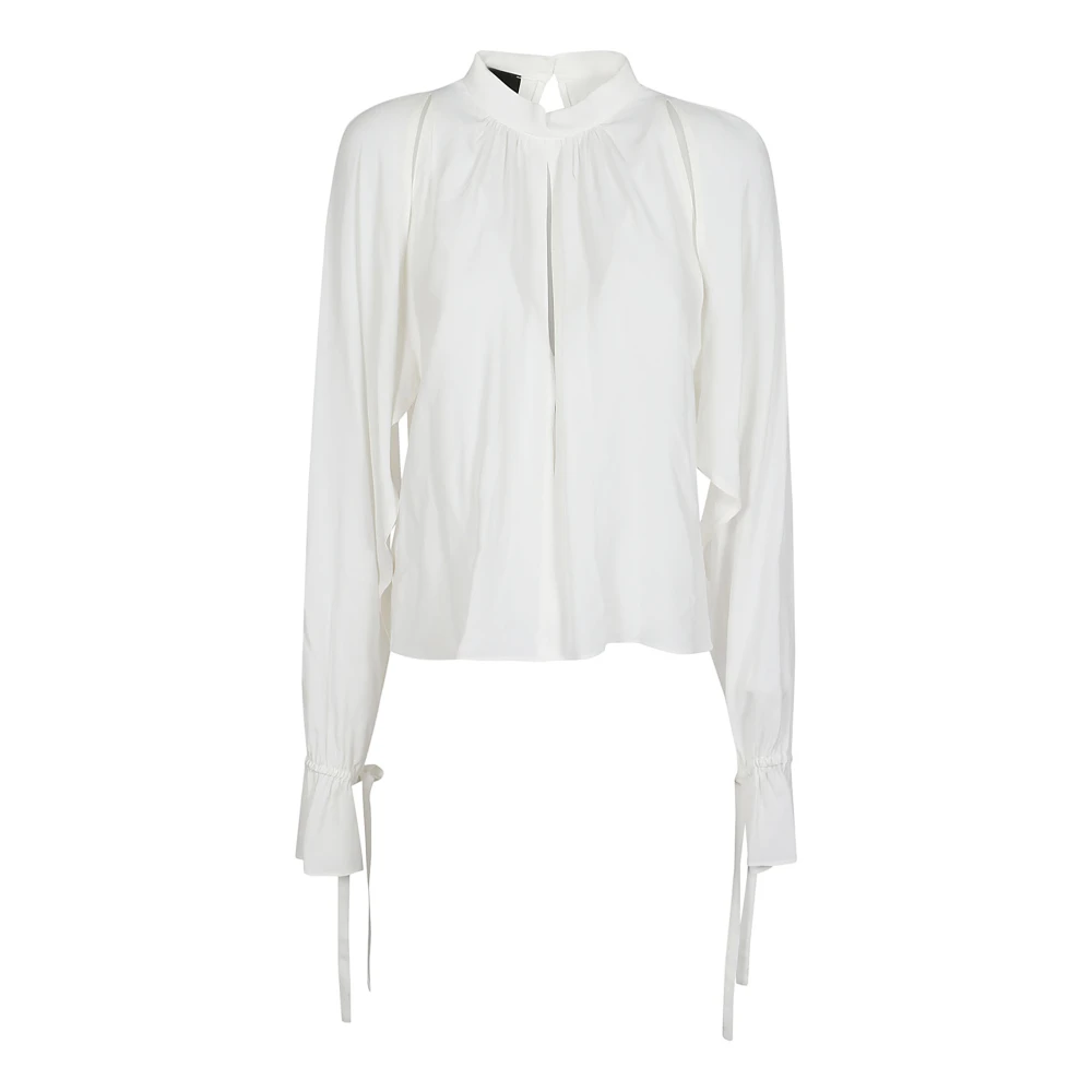 Pinko Elegant Metz Blus för Kvinnor White, Dam