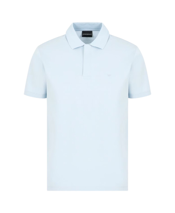 polo-bleu-avec-micro-aigle