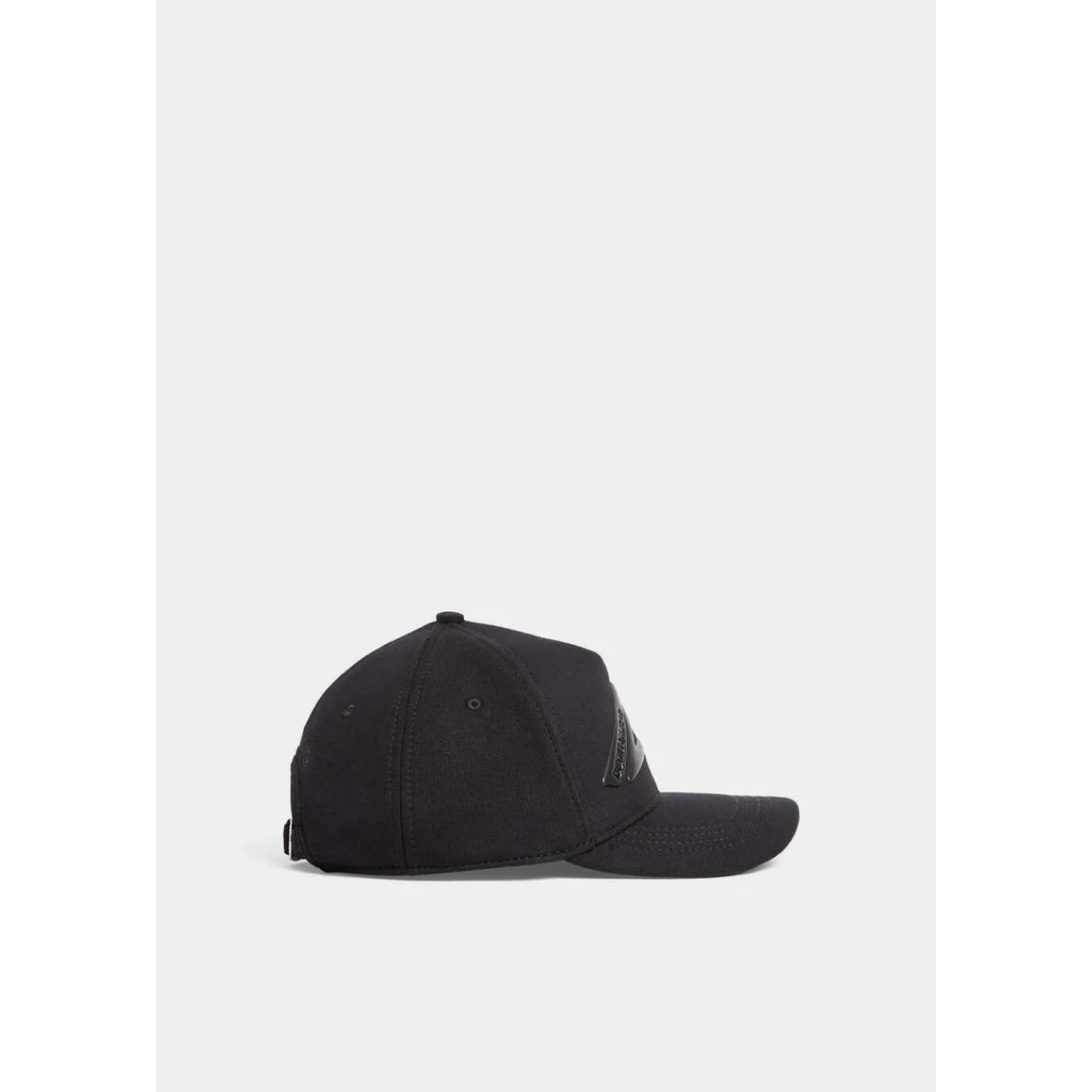 Dsquared2 Verweerde Katoenen Baseballpet Iconische Stijl Black Heren