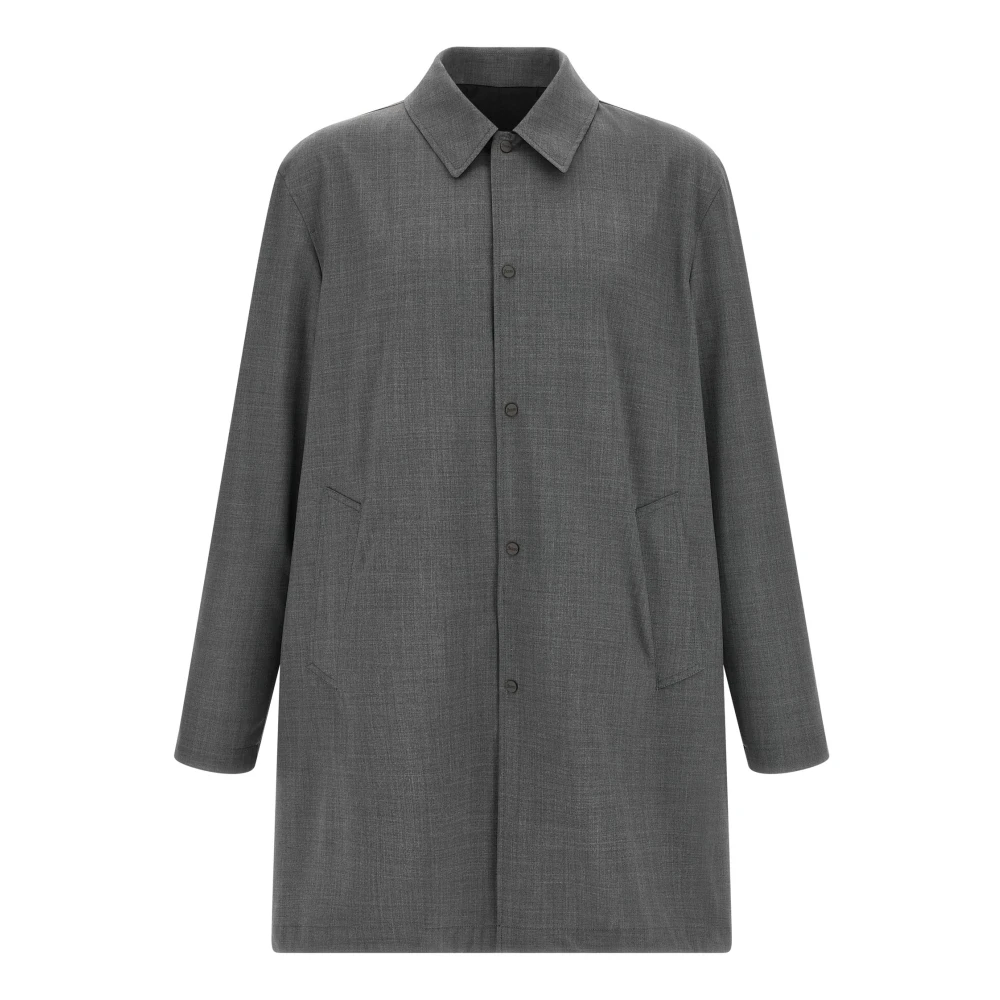 Herno Men's Gray Reversible Lightweight Jacket - Single-Breasted Coats - 4XL - Coats