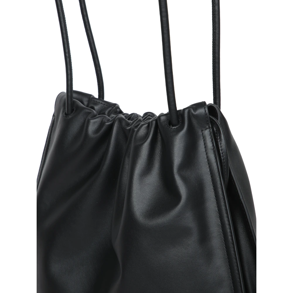 Coccinelle Zwarte Leren Schoudertas Black Dames