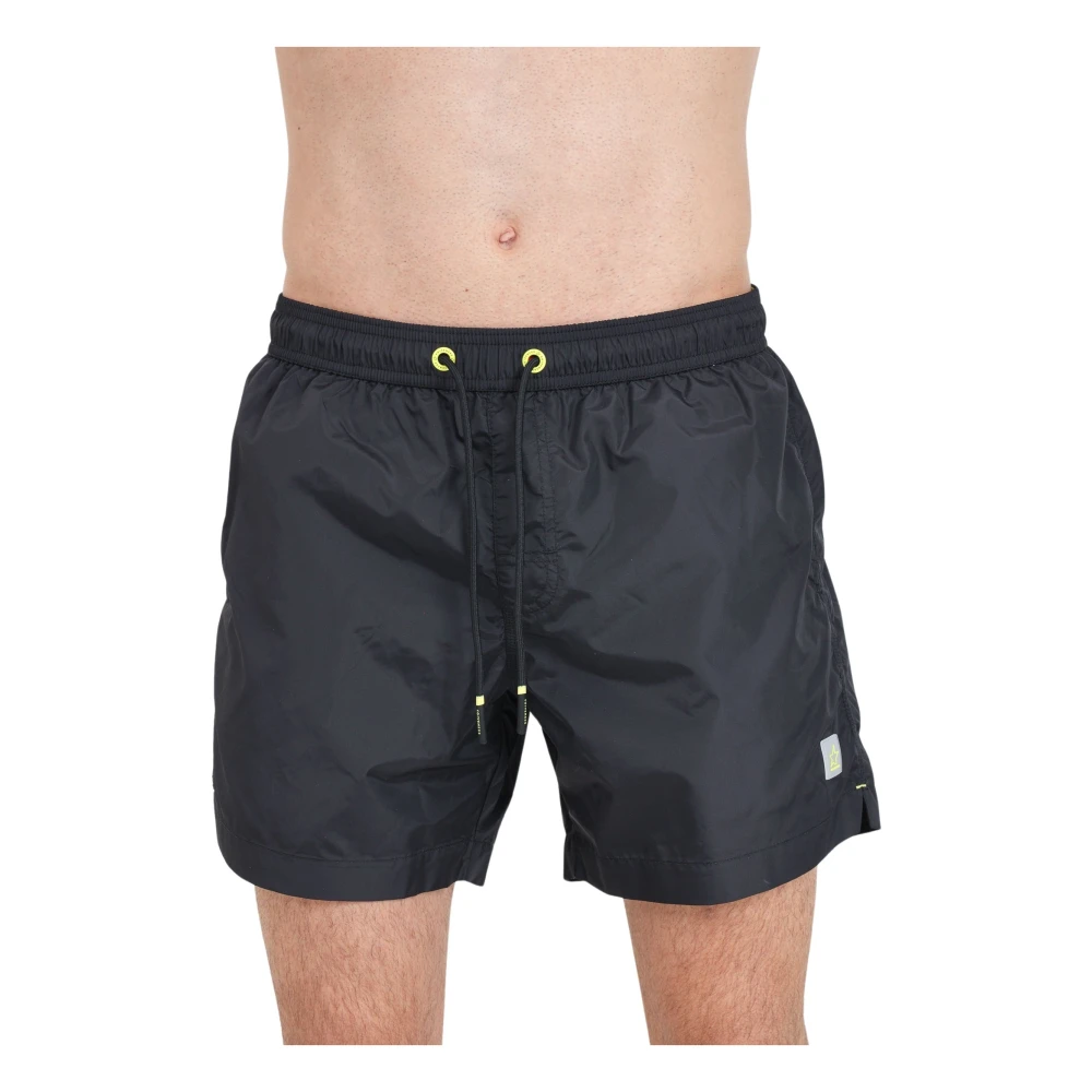 4Giveness Zwarte zee shorts met logopatch Black Heren