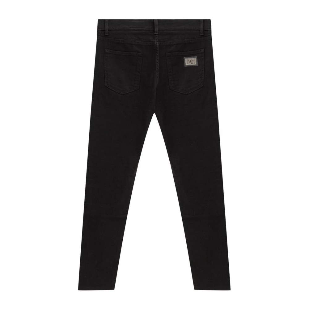 Dolce & Gabbana Zwarte katoenen jeans en broeken Black Heren