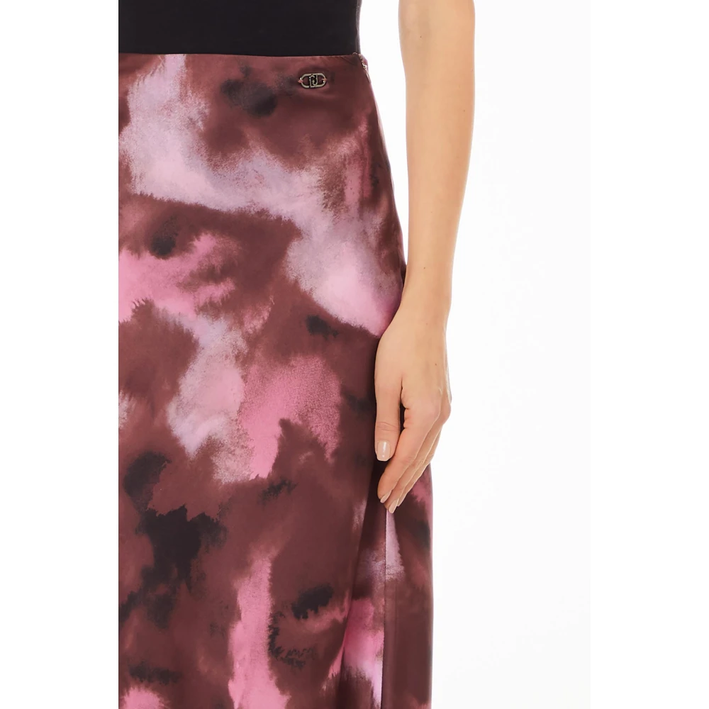 Liu Jo Lange Rok in Marineblauw Multicolor Dames