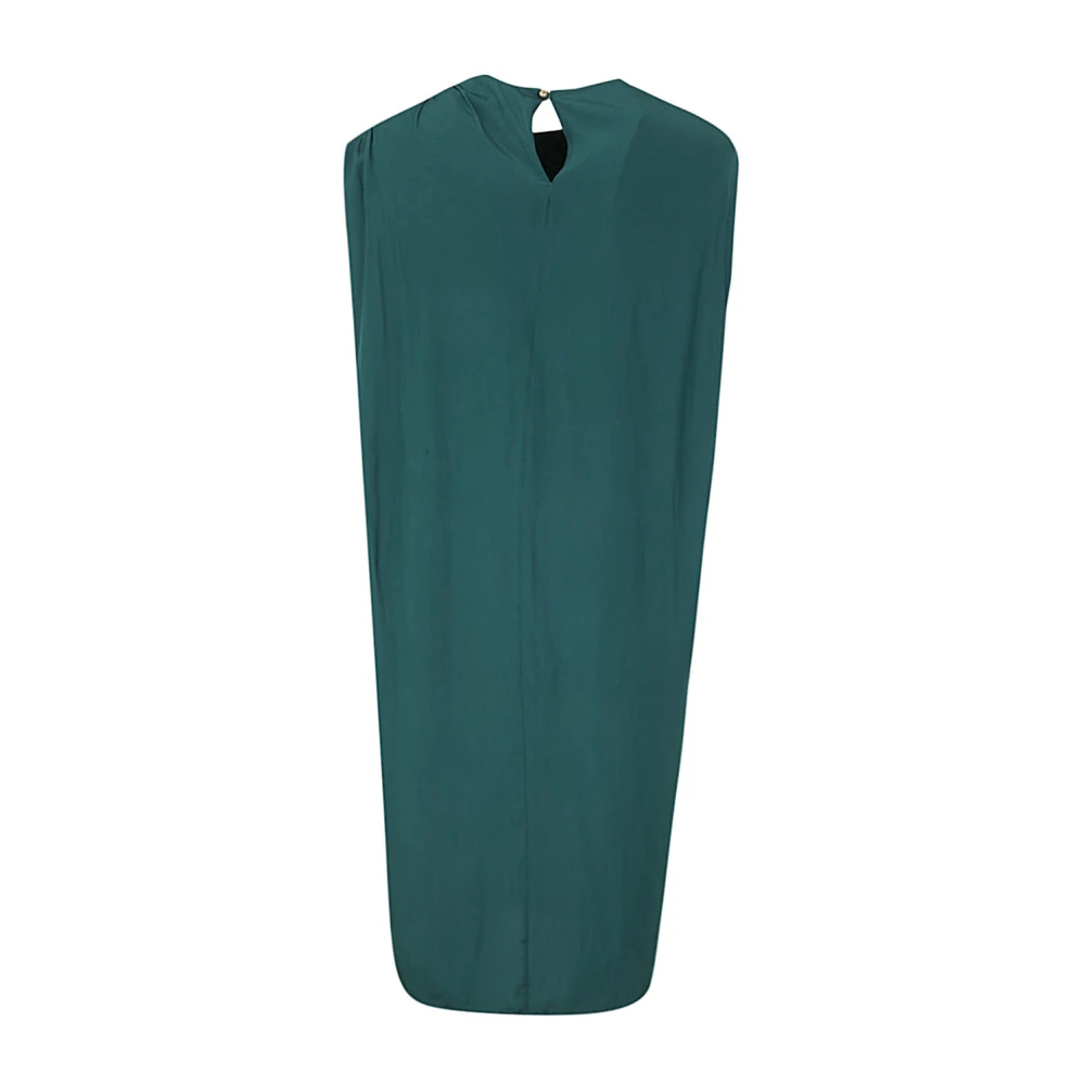 Lanvin Draken Draperen Knielengte Jurk Green Dames
