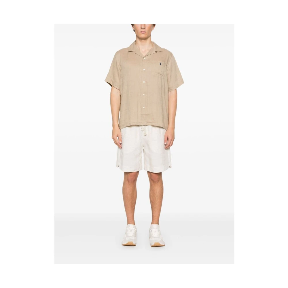 Ralph Lauren Short Sleeve Shirt Beige Heren