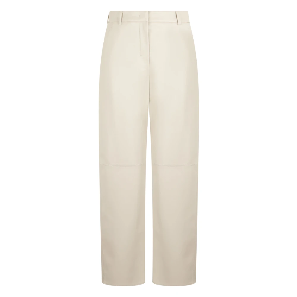 Max Mara Women's Beige Wide Trousers