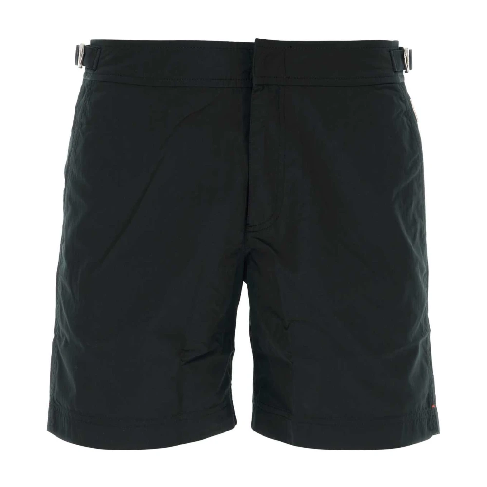 Orlebar Brown Zwarte Nylon Bulldog Zwemshorts Black Heren