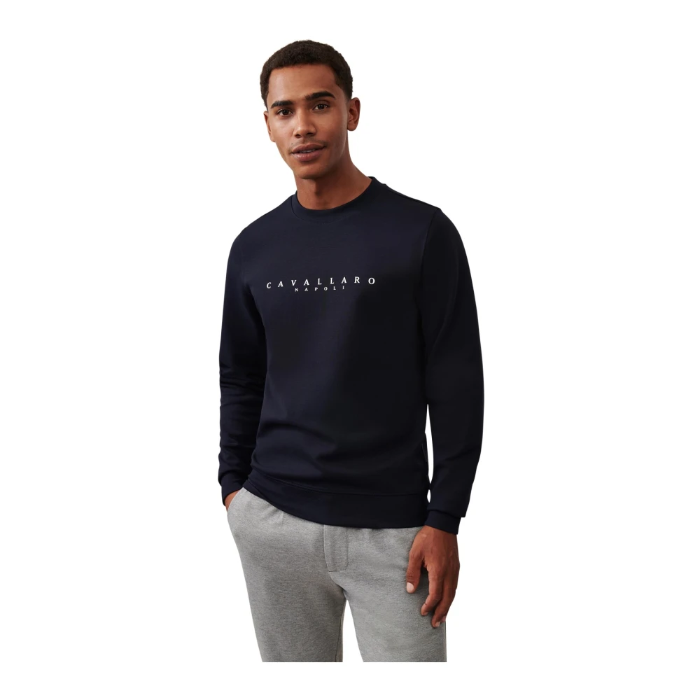 Cavallaro Donkerblauwe Trui Blue Heren