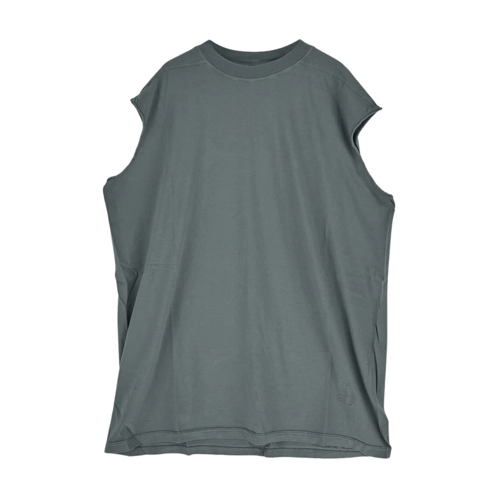 Rick Owens Tarp Mouwloos T-Shirt Blue Heren
