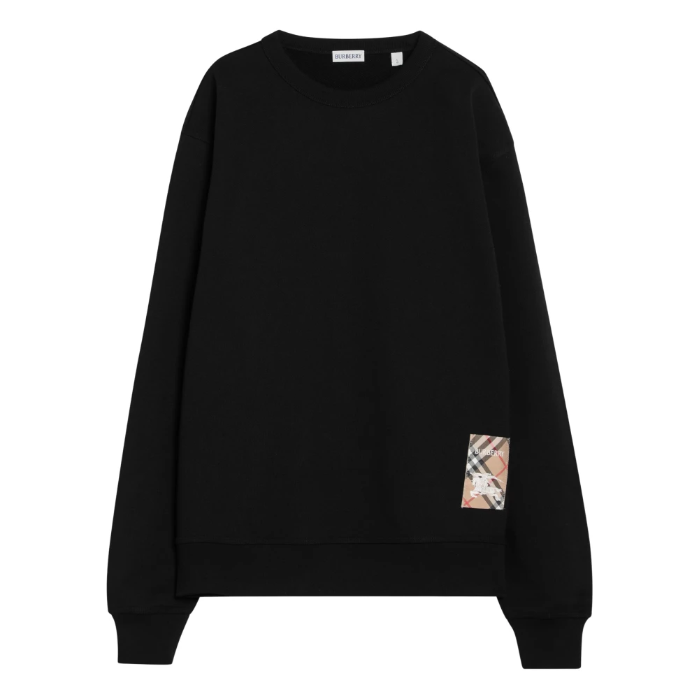Burberry Crewneck Sweatshirt Black Heren