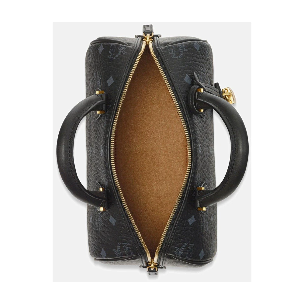 MCM Ella Boston in Visetos Brown Dames