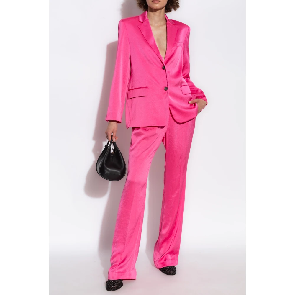 Theory Satin Blazer Pink Dames