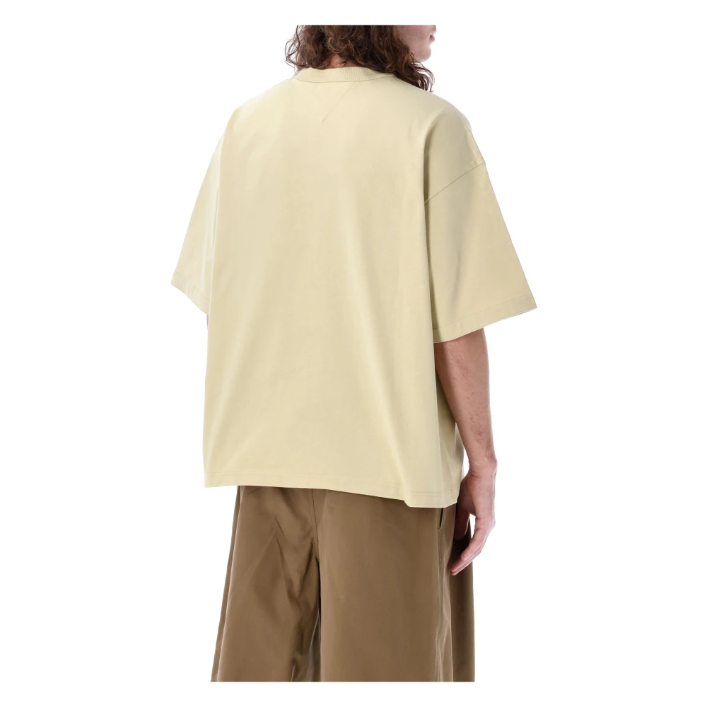 Bottega Veneta Heren Hay Gele T-Shirt Yellow Heren