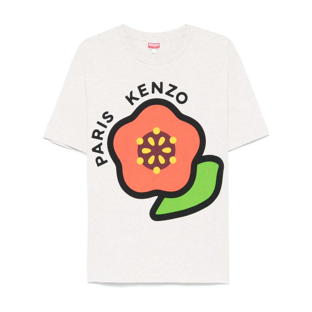 Kenzo Grijze Pop T-shirt Lichtgewicht Jersey Portugal Gray Heren