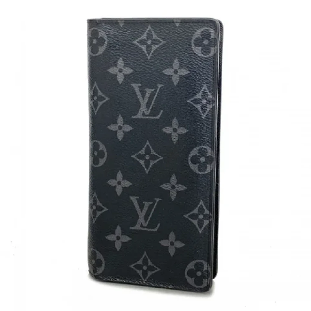 Louis Vuitton Vintage Pre-owned Canvas wallets Black Heren