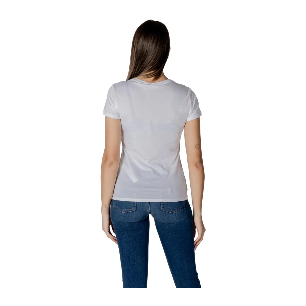 Liu Jo Wit Katoenen Ronde Hals T-Shirt White Dames