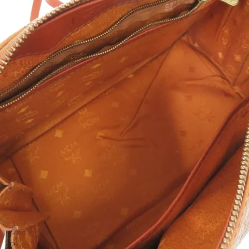 MCM Pre-owned Plastic handbags Brown Dames