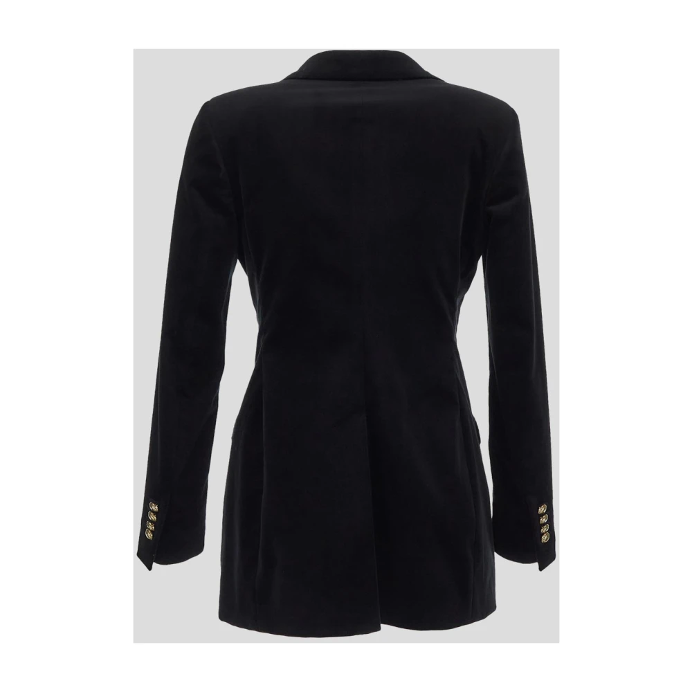 Tagliatore Fluwelen jas Black Dames