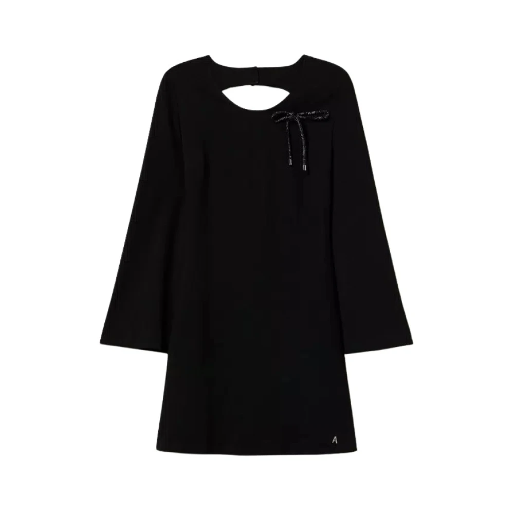 Twinset Zwarte Jurk Actitude Collectie Milano Black Dames