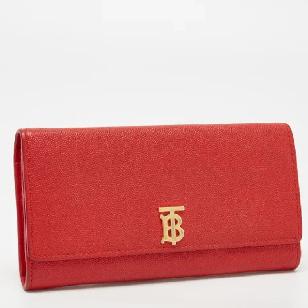 Burberry Vintage Pre-owned Leather wallets Red Dames