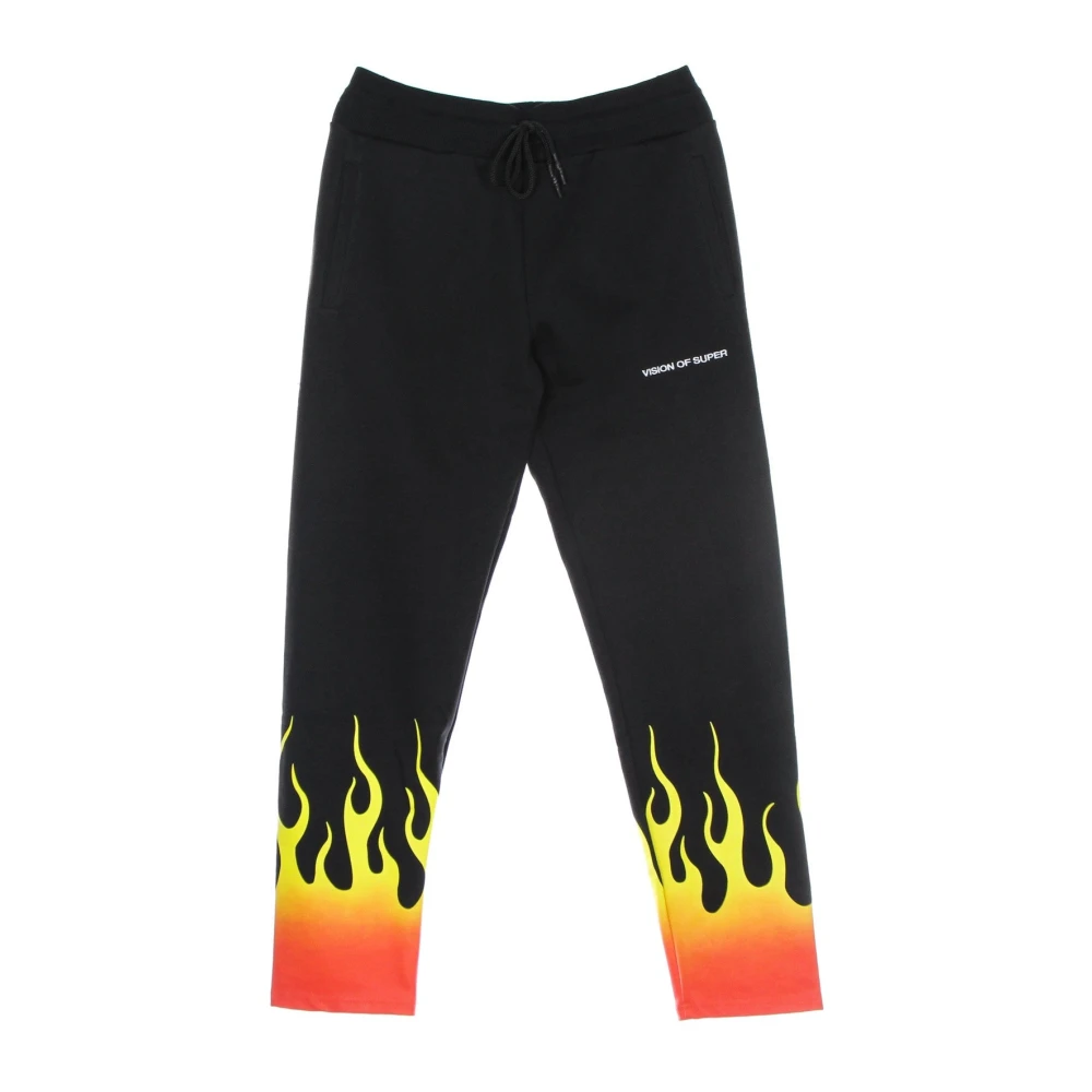Vision OF Super Rode Shaded Flames Lichtgewicht Trainingsbroek Black Heren