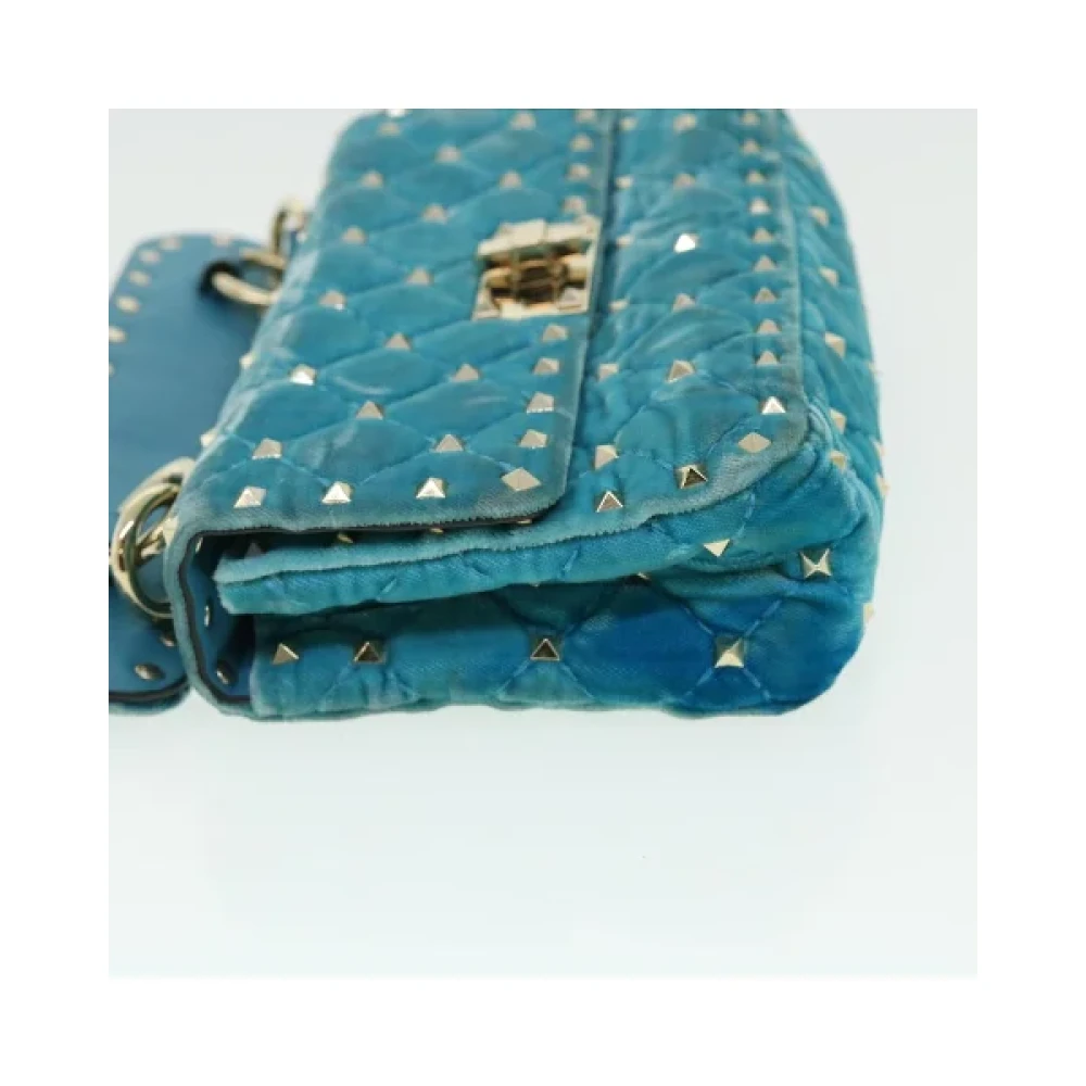 Valentino Vintage Pre-owned Canvas shoulder-bags Blue Dames