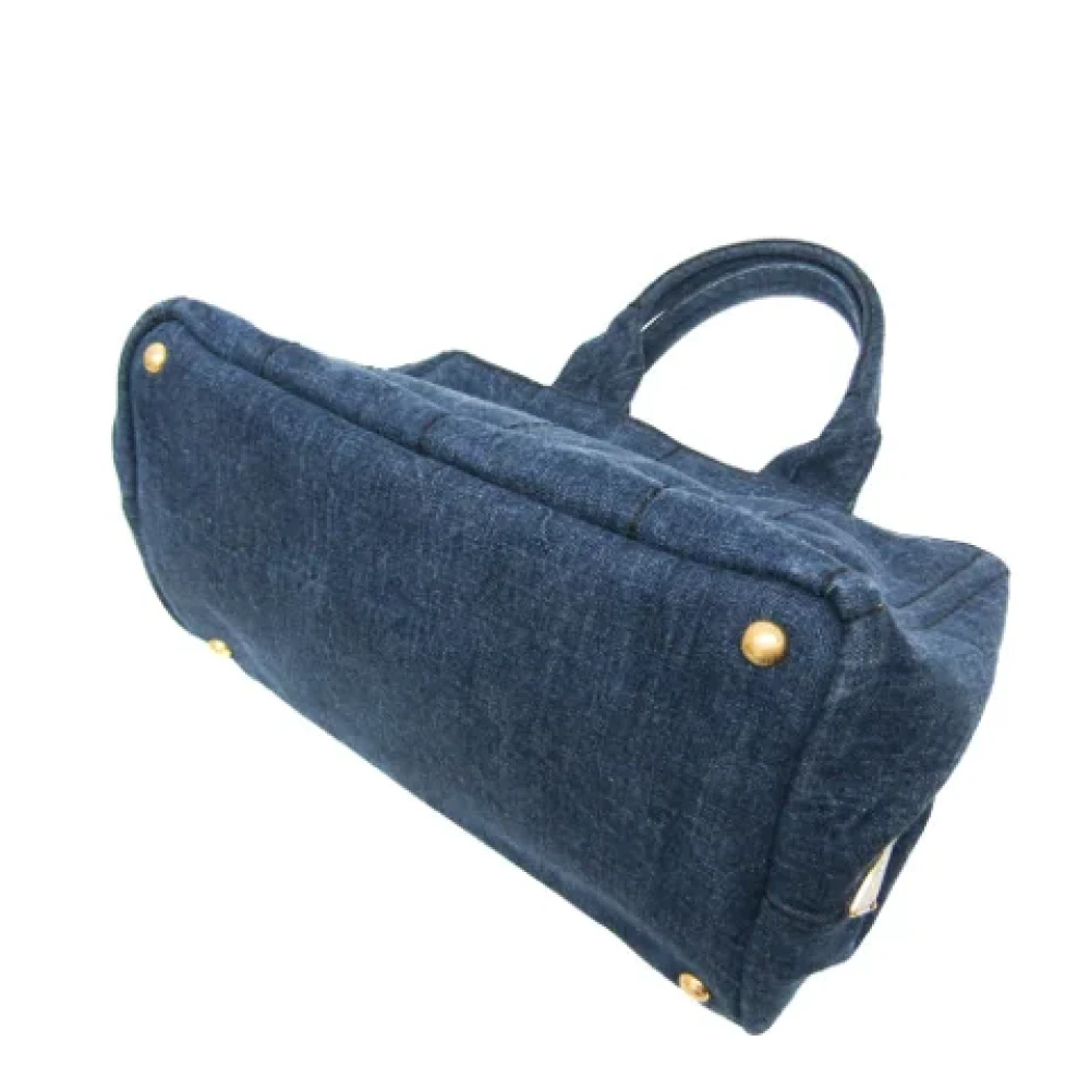 Prada Vintage Pre-owned Denim prada-bags Blue Dames