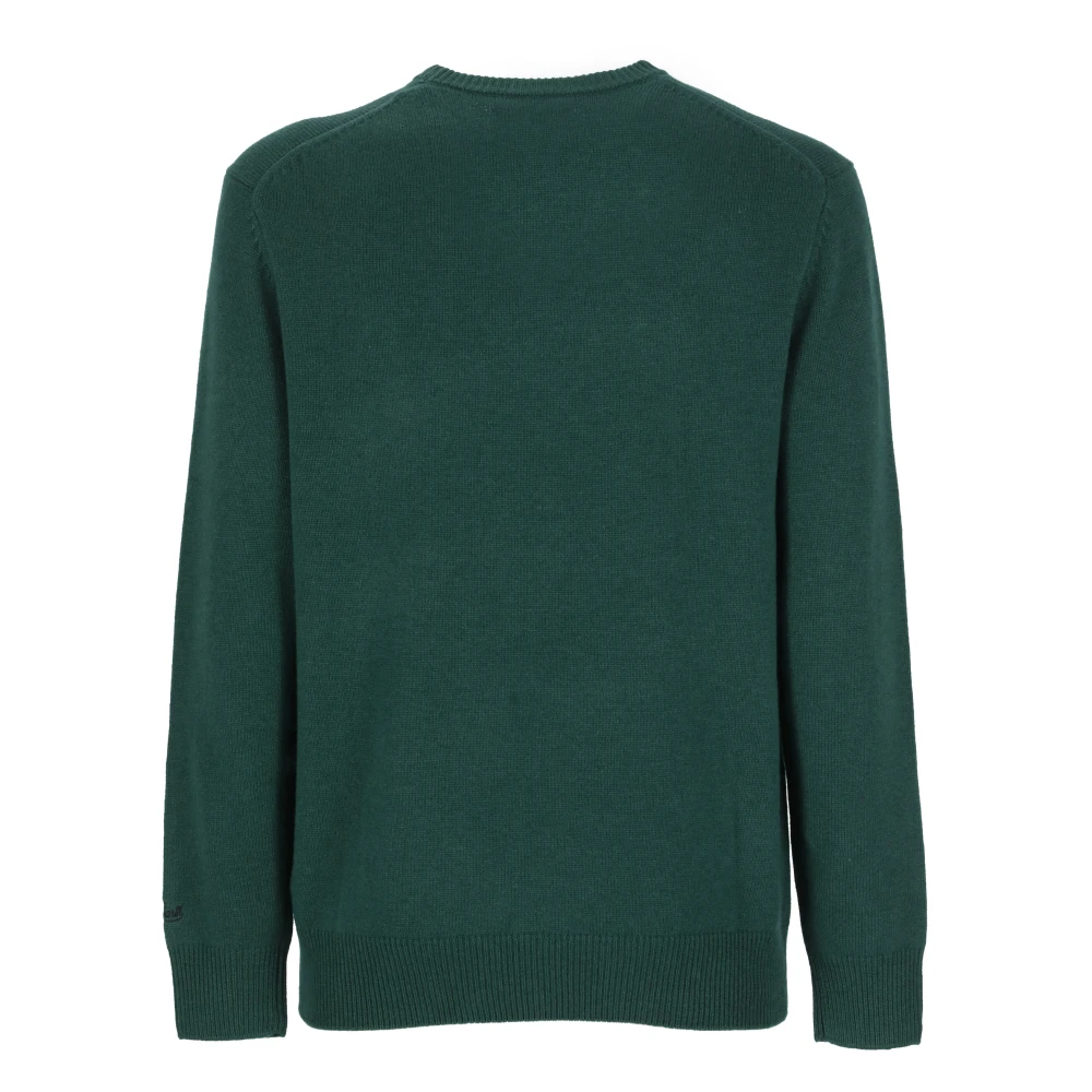 Saint Barth Groene Wollen Crewneck Trui Green Heren