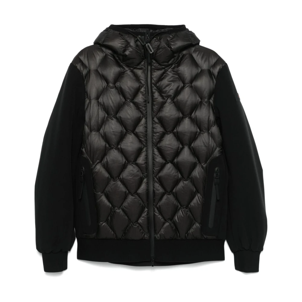 Peuterey Zwarte Gewatteerde Jas Black Heren