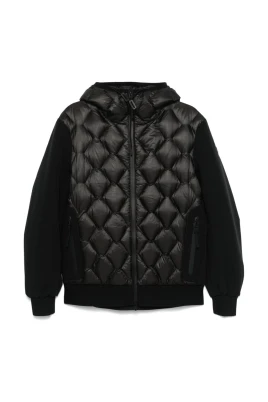 Svart Quiltad Vadderad Jacka