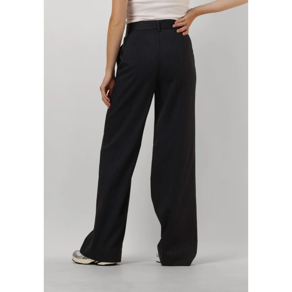 Co'Couture Wijde Lange Pin Broek voor Stijlvolle Vrouwen Gray Dames