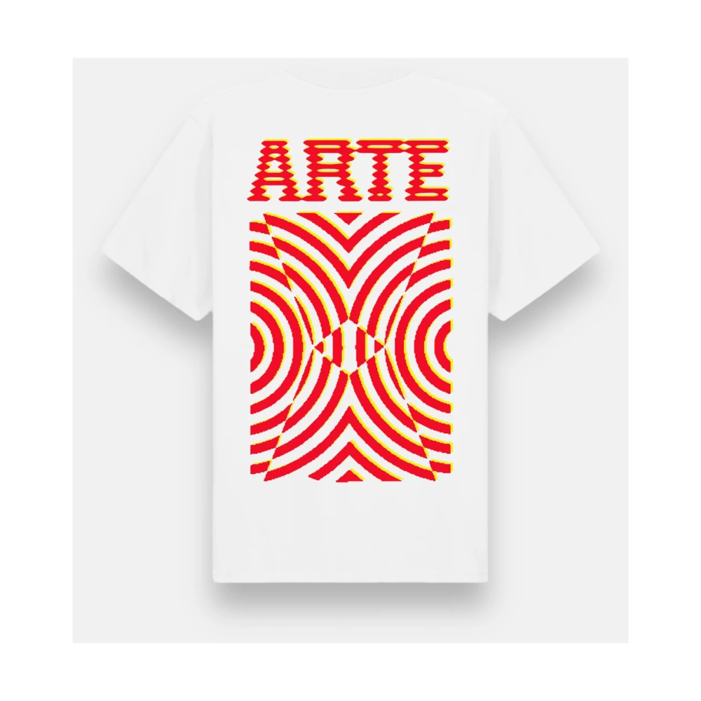 Arte Antwerp T-shirt met print op de rug White Heren