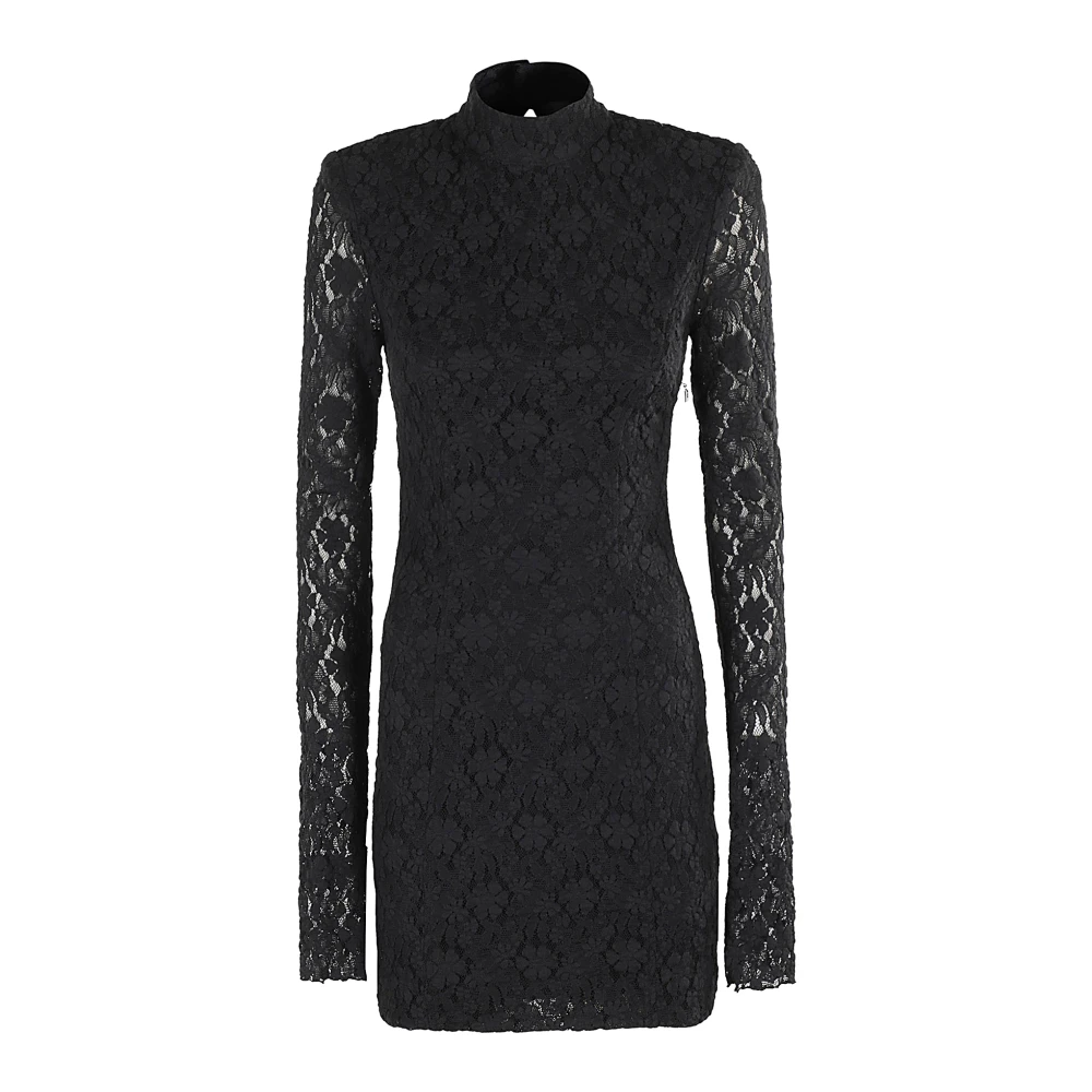 Rotate Birger Christensen Elegante Kant Mini Jurk Black Dames