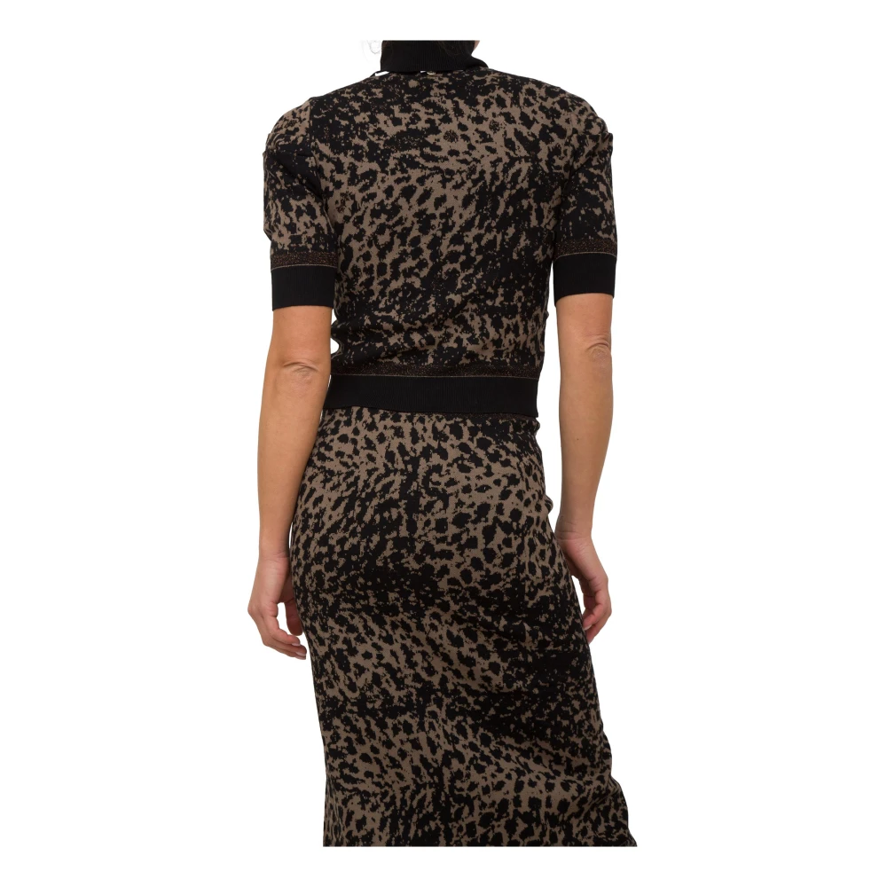 Liu Jo Animalier Sweater voor een stijlvolle look Brown Dames