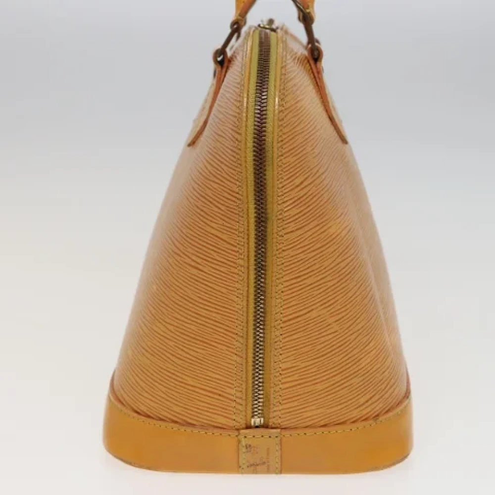 Louis Vuitton Vintage Pre-owned Leather handbags Yellow Dames