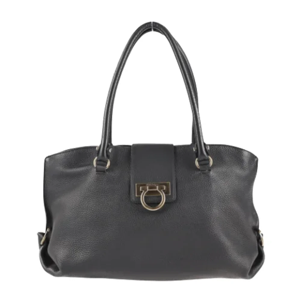 Salvatore Ferragamo Pre-owned Leather totes Black Dames