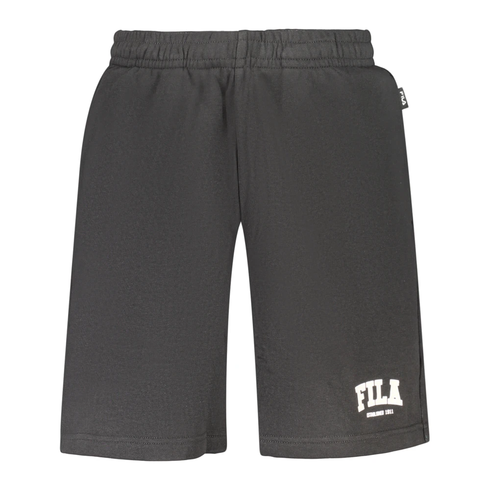 Fila Men's Black Rifredi Regular Graphic Sweat Shorts - Training Shorts - Xl - Sport