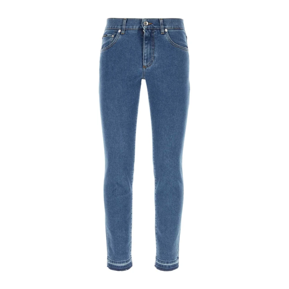 Dolce & Gabbana Stretch Denim Jeans Blue Heren
